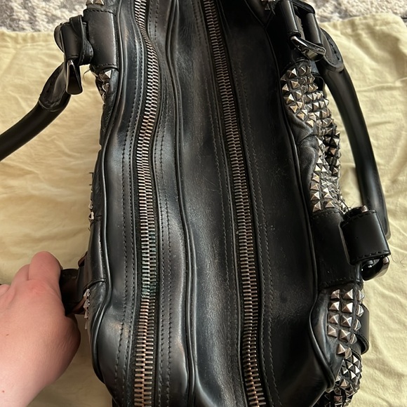 Burberry Prorsum Knight Satchel (lost studs, wear, damage), pre-loved condition! - Picture 11 of 17